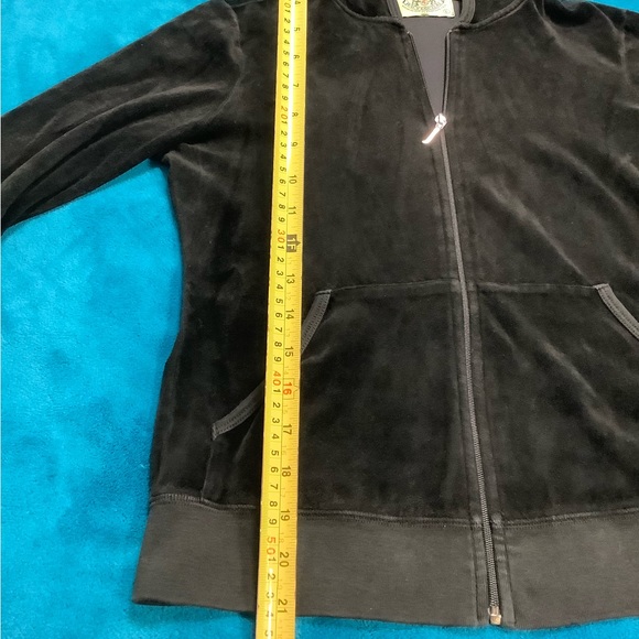 Juicy Couture Vintage Velour Pants 25 x 32 Zip Up Crop Hoodie Tracksuit - Picture 5 of 15
